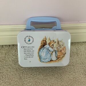 Vintage Peter Rabbit Beatrix Potter Tin Box